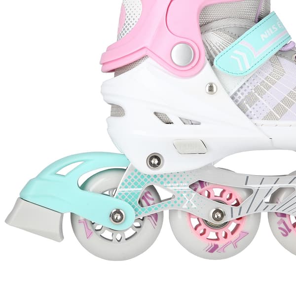 4-i-1 inline- og skøjter, pink, størrelse M (34-38)