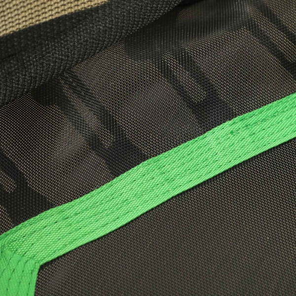 Barnstudsmatta Ø163,5 cm, inomhusstudsmatta med skyddsnät kantskydd gummirep, barnstudsmatta upp till 50 kg, för barn 3-10 år grön