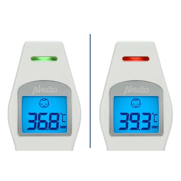Infraröd panntermometer, snabb och noggrann, vit