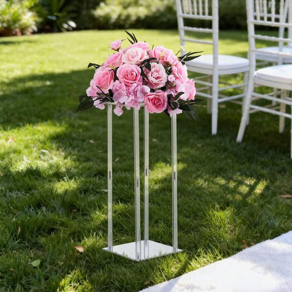 Bröllopsblomstställ, set med 10-pack, 50 cm akrylpelare