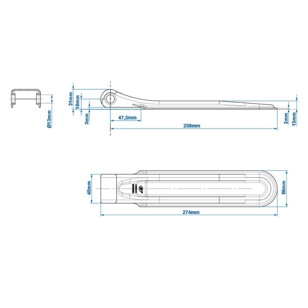 Perävaunun sarana SPP ZW-01.270A