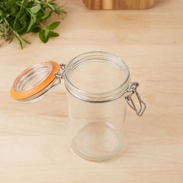 500 ml syltetøjsglas med låg, sæt med 6