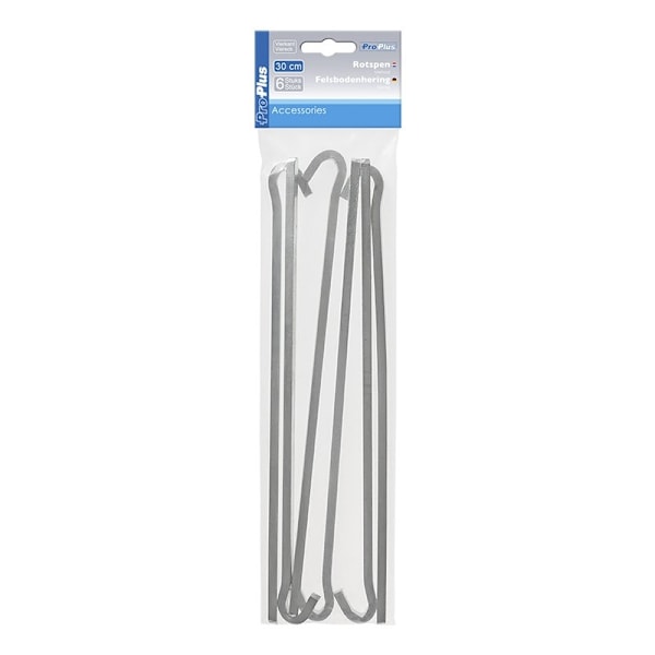 Kalliotappi 30cm metallineliö 6 kpl polybagissa