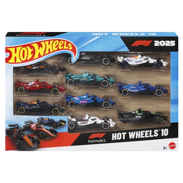Formel 1-racerbilsset – 10-pack, bilar i skala 1:64