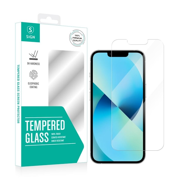 SiGN Skärmskydd i härdat glas för iPhone 13 & iPhone 13 Pro