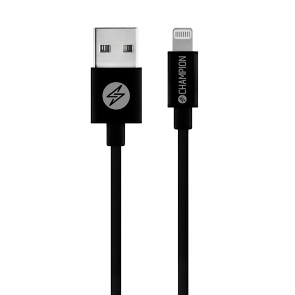 USB-A til Lightning-kabel 1m Sort