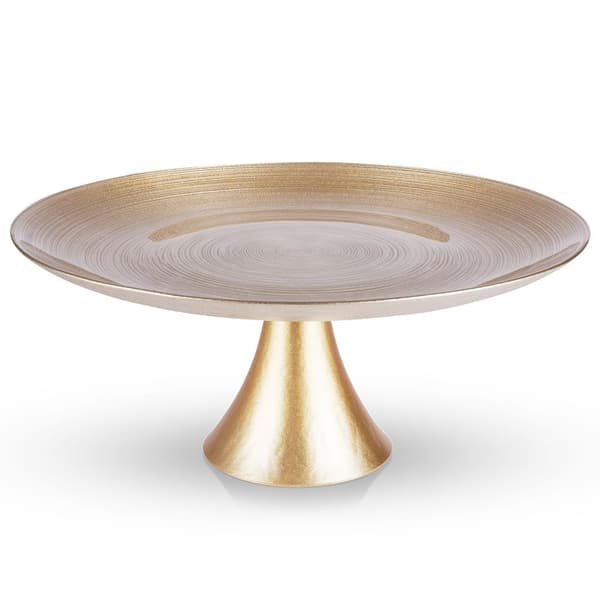 Elegant kagefod i glas - 28 cm diameter
