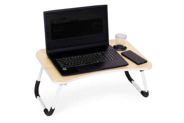 Laptopstativ sammenfoldelig bakke 60x40 cm lampeblæser ModernHome