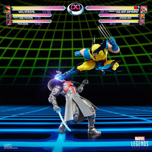 Wolverine & Silver Samurai Actionfigurer Set, 15 cm hög
