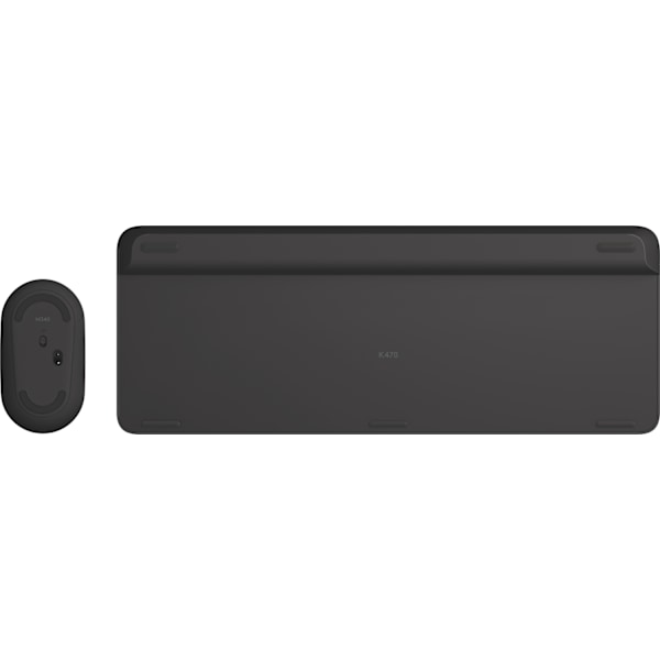 Logitech MK470 Slim - tastatur og mus, sort