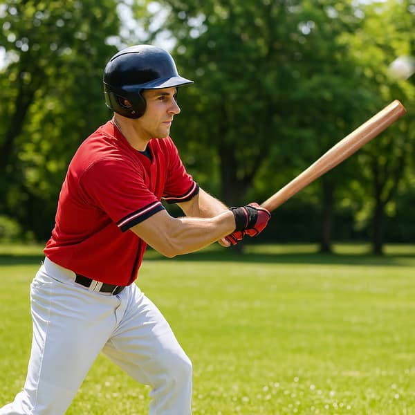 Træbaseballbat 34"" – robust bøgetræ