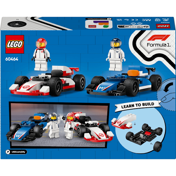 LEGO City F1 Williams Racing & Haas F1 Race Cars