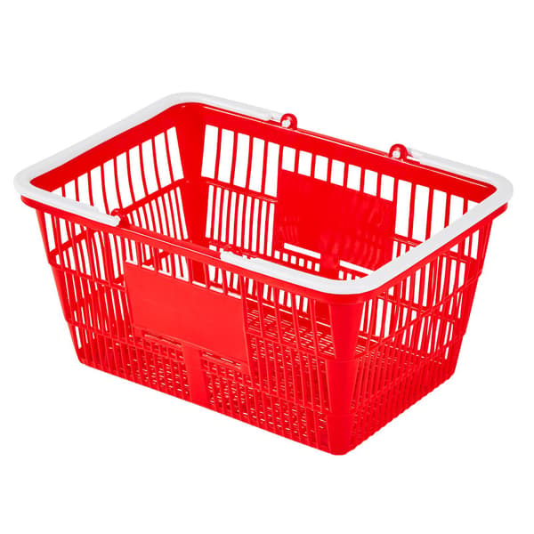 Kundkorgar, set, 20-pack, 21 liter stapelbara PE, röda