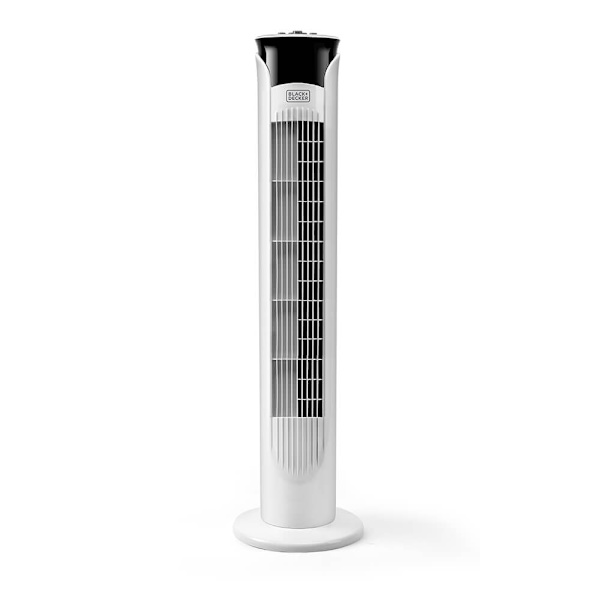BLACK+DECKER Tower Fan White 81cm