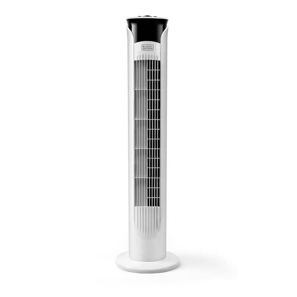 MUSTA+DECKER Tower Fan White 81cm
