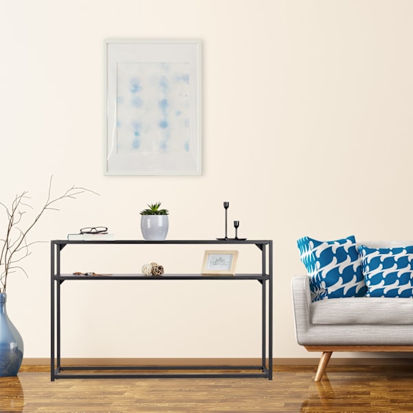 Konsolbord glas metall