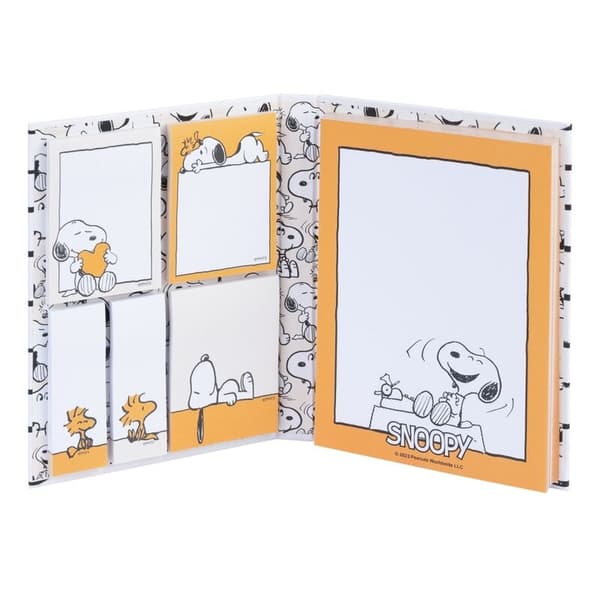 Snoopy Sticky Notes-notesbog til nem organisering, 100 ark