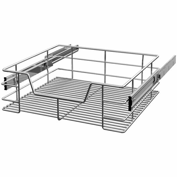 Teleskopisk eftermonteringslåda, 60 cm, förkromad metall