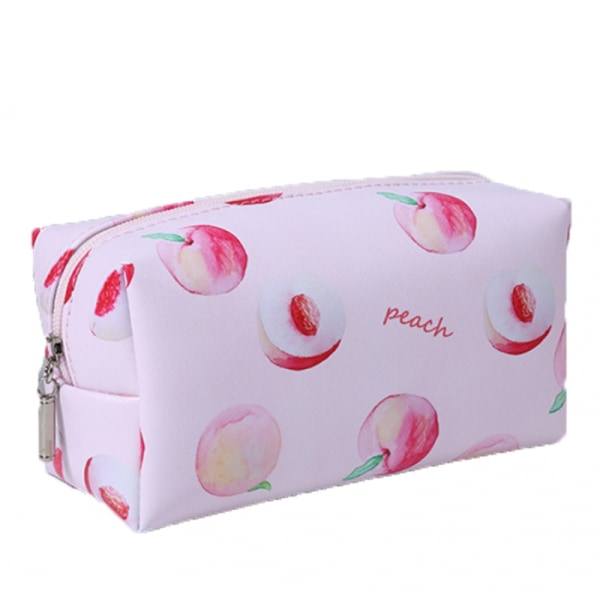 Vikbar avlång kosmetisk väska Peach Ks77