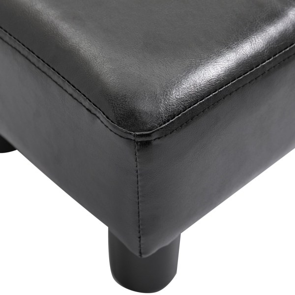 Jakkara Chesterfield Penkki Tekonahkaa, Musta, 40X30X24Cm