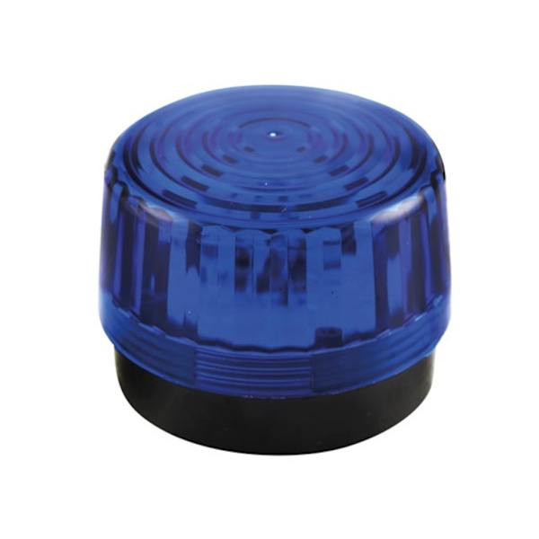Led Blinklys - Blå - 12 Vdc - Ø 100 Mm