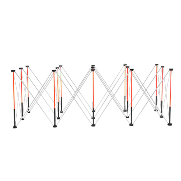 Bærbart, foldbart arbejdsstativ 2455x1260 mm, 2724 kg kapacitet
