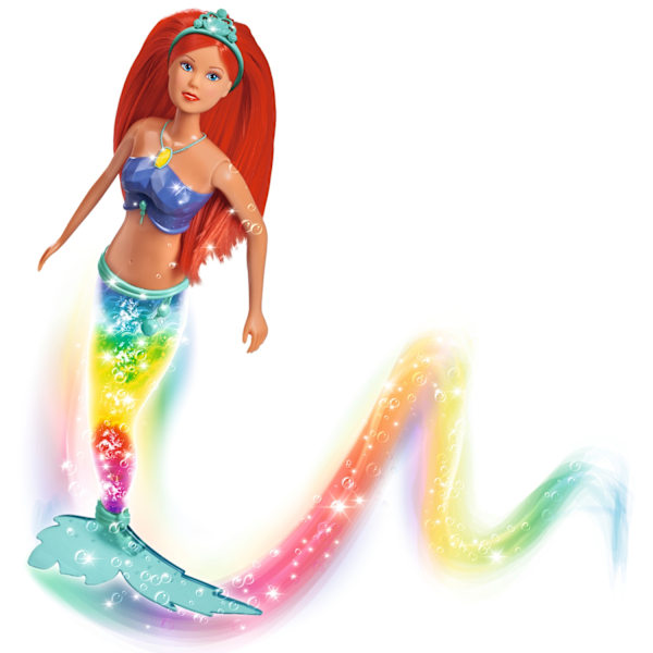 Steffi Love Mermaid med skinnende regnbuefinne