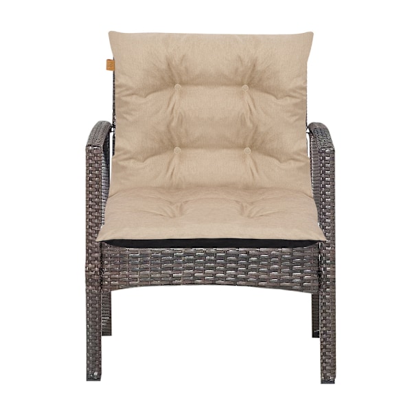 3 tyynyn setti rottinkihuonekaluille - beige