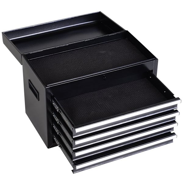 Työpajavaunu 5 Laatikkoa 360° Pyörät Metalli 52,5X28X104,5Cm