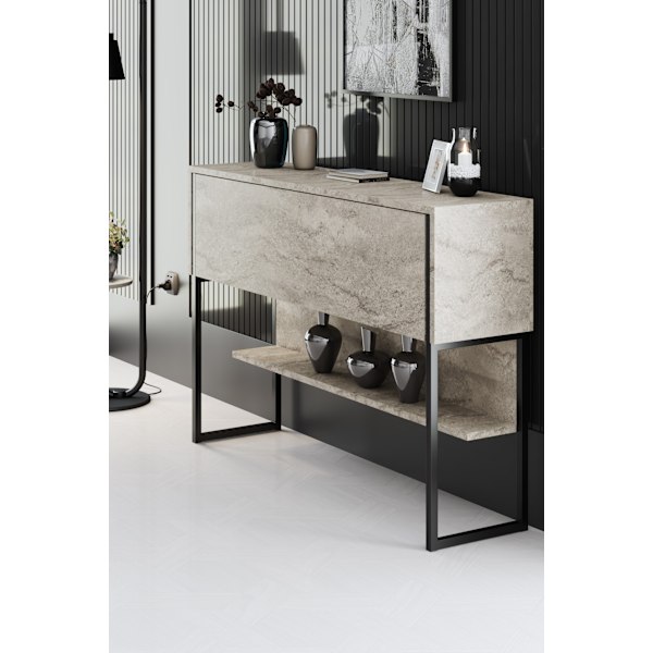 Dresser Luxe - travertiini, musta