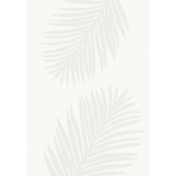 Palm Leaf Gray Pattern Poster - 21x30 cm