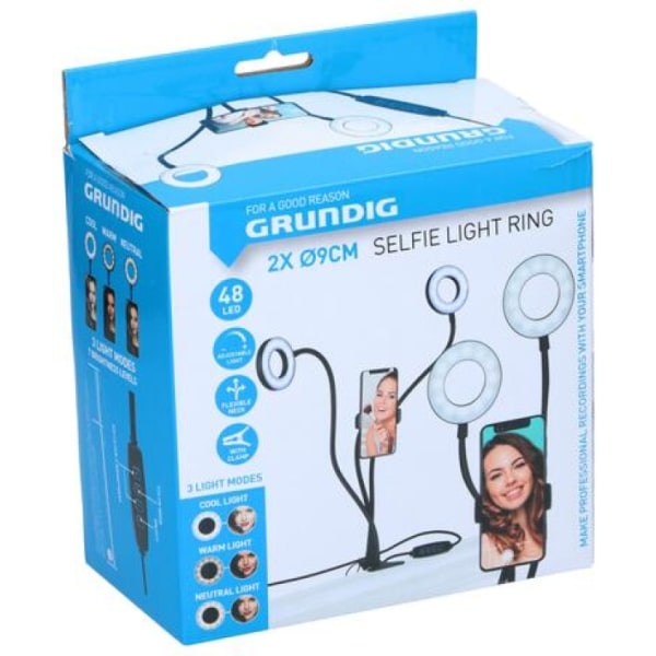 Grundig ED-95927: 2-in-1 Dual Ring -valo, kiinnitettävä puhelint