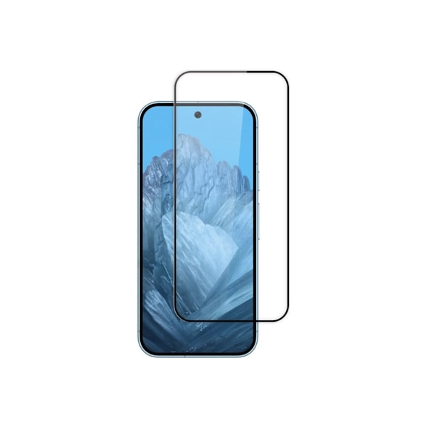 Screenor Premium - Mobiltelefon skærmbeskytter - glas - ramme farve sort - til Google Pixel 9, 9 Pro