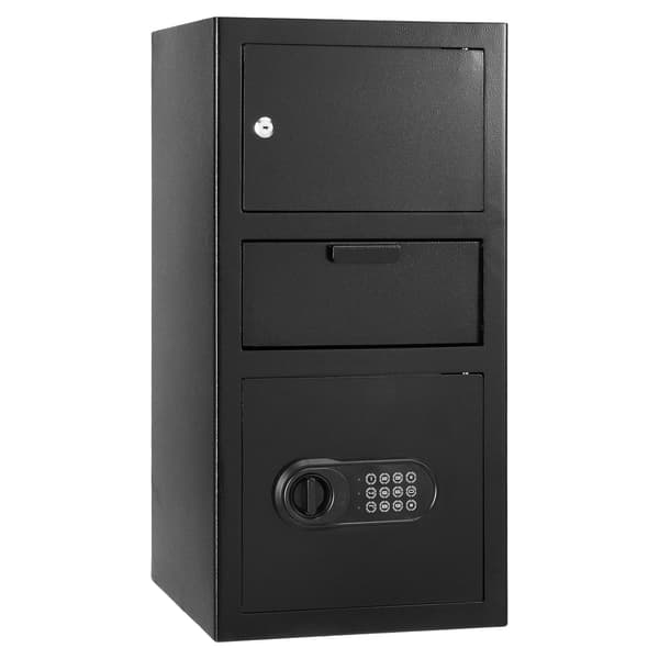 Dropplåstret 3,6 Cu Ft, digital knappsats, stål