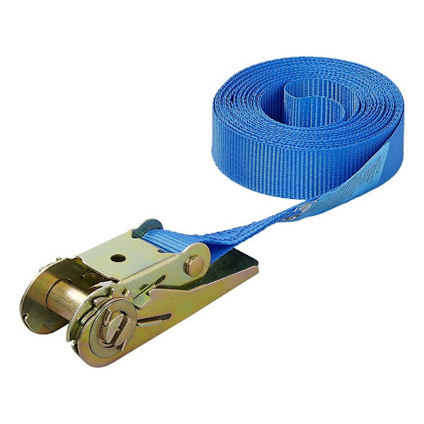 Bind strop blå med skralde 5 meter