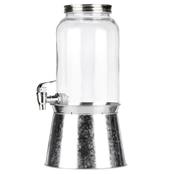 3,2L glas drikkevaredispenser med hane og stativ