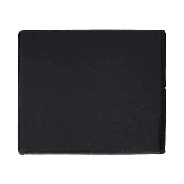 Sort opbevaringsfodbold i kunstlæder, foldbar 38x38x36 cm