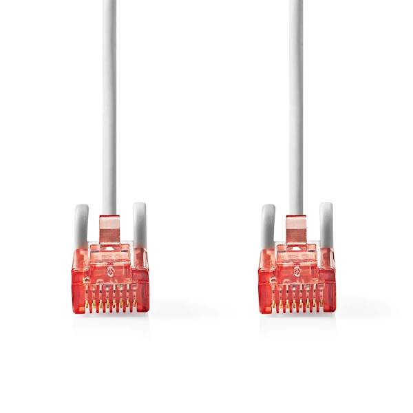 CAT6 Verkkokaapeli | RJ45 uros | RJ45 uros | U/UTP | 3.00 m | Pyöreä | PVC | Harmaa | Label
