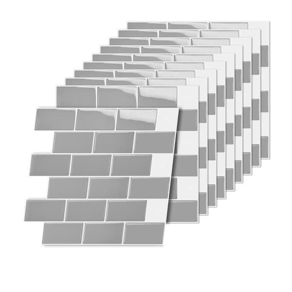 Selvklæbende 3D-vægfliser, 30x30 cm, nem montering