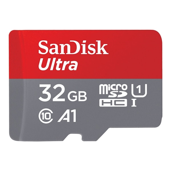 SanDisk Ultra - Flashminneskort (microSDHC till SD-adapter ingår) - 32 GB - A1 / UHS-I U1 / Class10