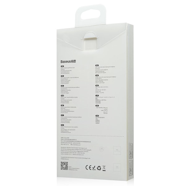 Läpinäkyvä geeli iPhone 13 Pro Simple Series Case musta