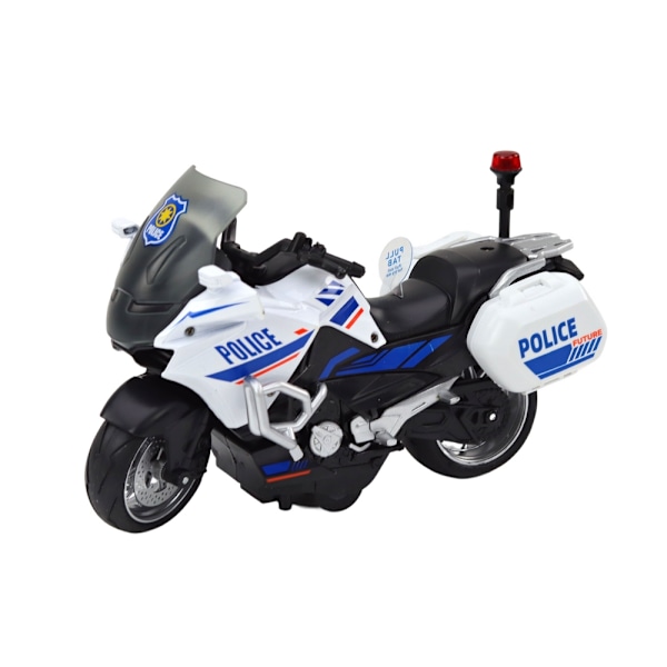 1:10 Scale Police -urheilumoottoripyörä kitkakäytöllä