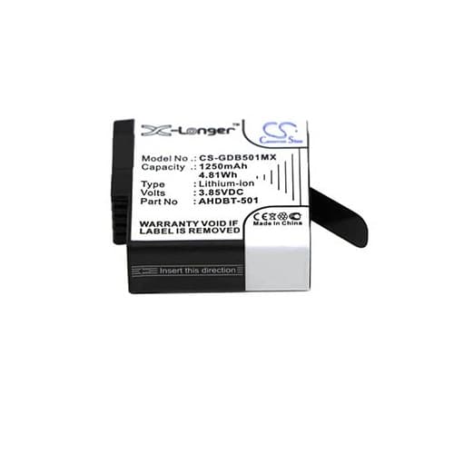 Batteri til Gopro ASST1 mv