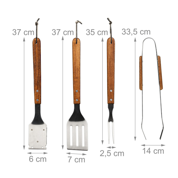 Grillbestick 4-delat set
