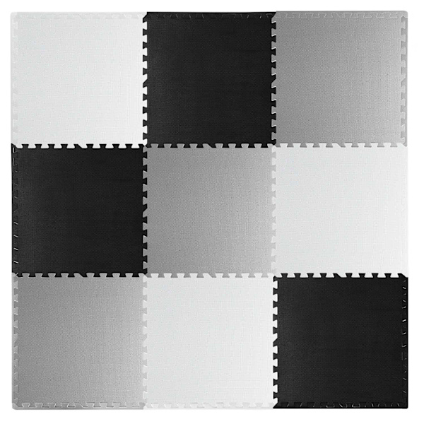 Stort skumpusselmatta schackbräde Ricokids 180x180cm 9st
