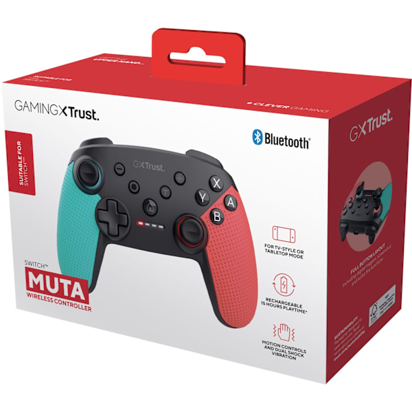 GXT 1246B Muta trådløs controller Nintendo Switch/Switch 2 Blå/Rød