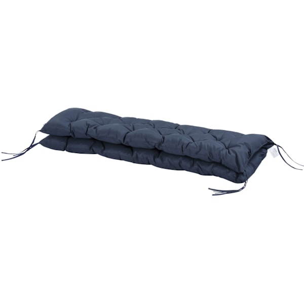 3 personers bænkhynde 150x98x8 cm, bænkhynde med bindebånd, sædehynde, udendørs/indendørs stolehynde, sædehynde, sædehynde til havemøbler, vindueskarm