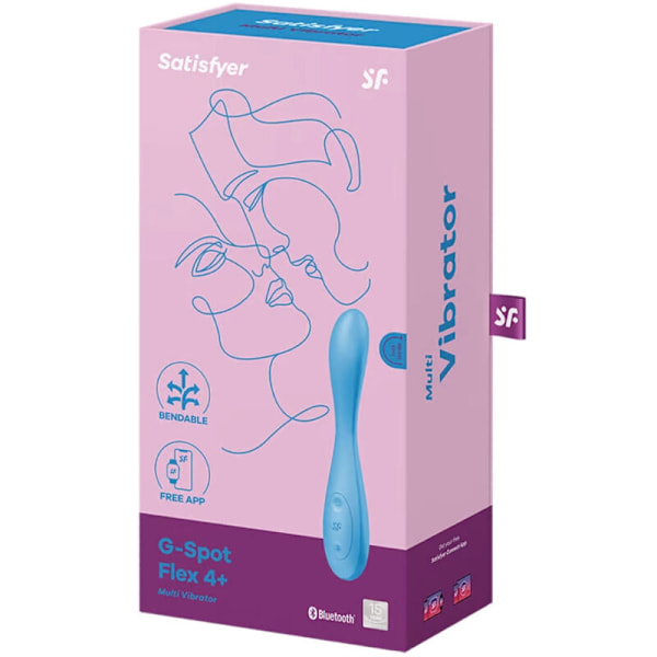 Satisfyer - G-Spot Flex 4+ Multi Vibrator App Blå