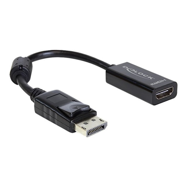 Delock Adapter Displayport -uros > HDMI-naaras - Näytönohjain - DisplayPort-uros - HDMI-naaras