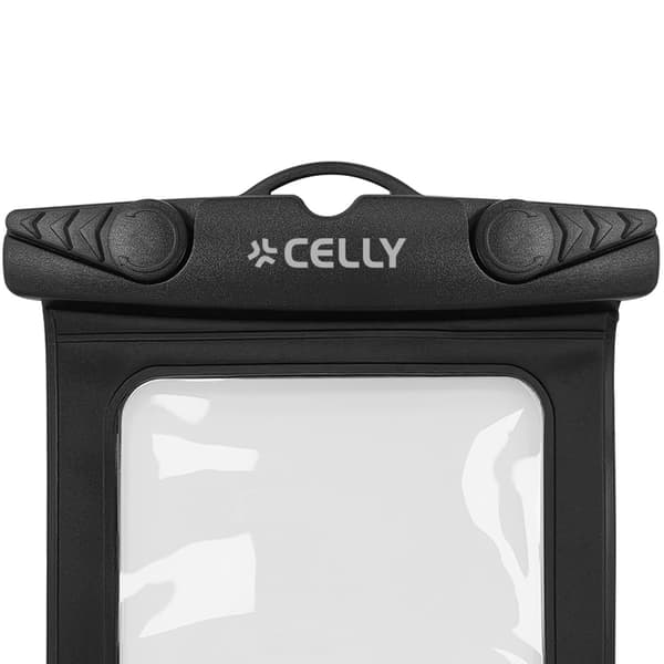 Vandtæt telefonetui, IPX8, passer til op til 7 tommer, sort